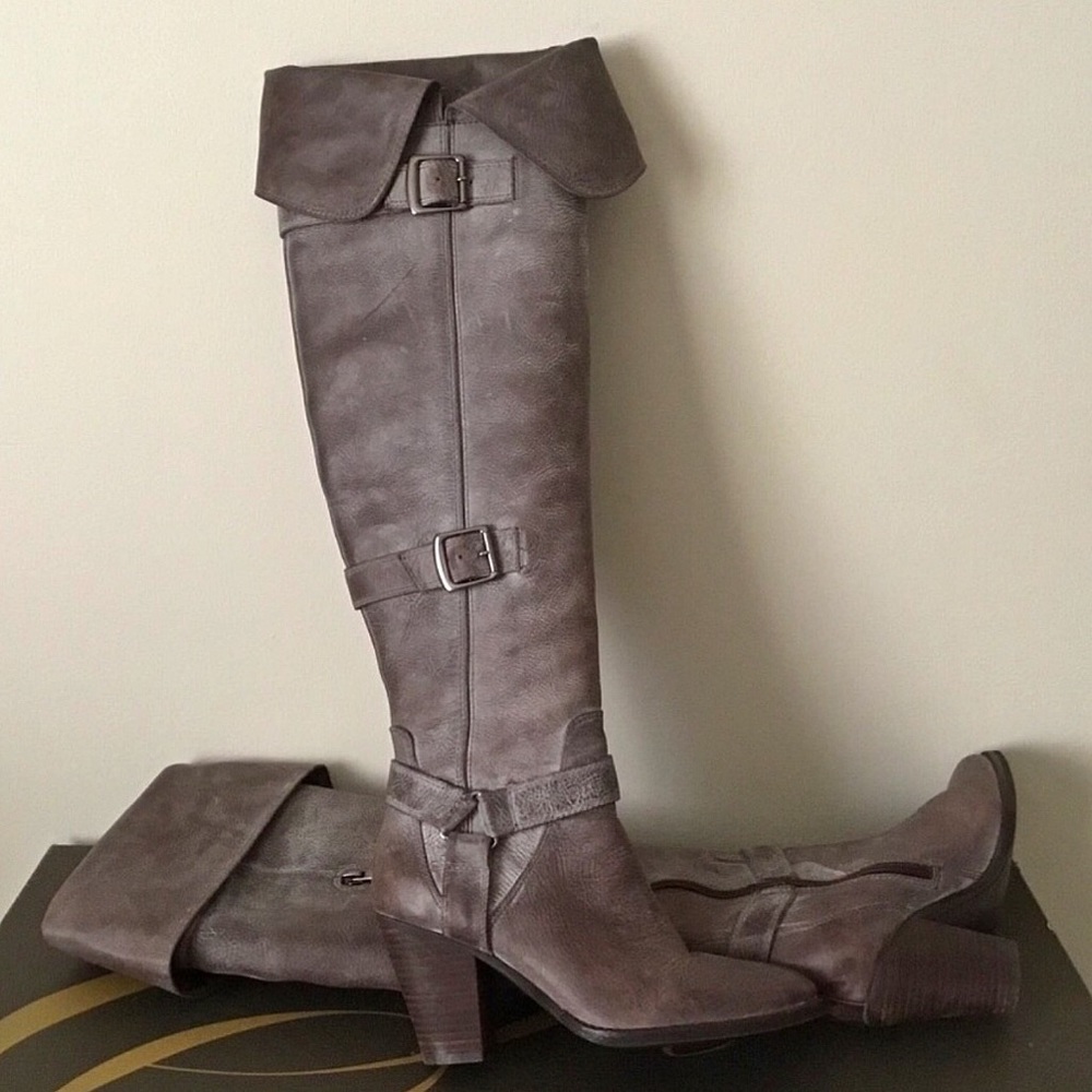 Enzo Angiolini leather knee-high boots, sz 6M